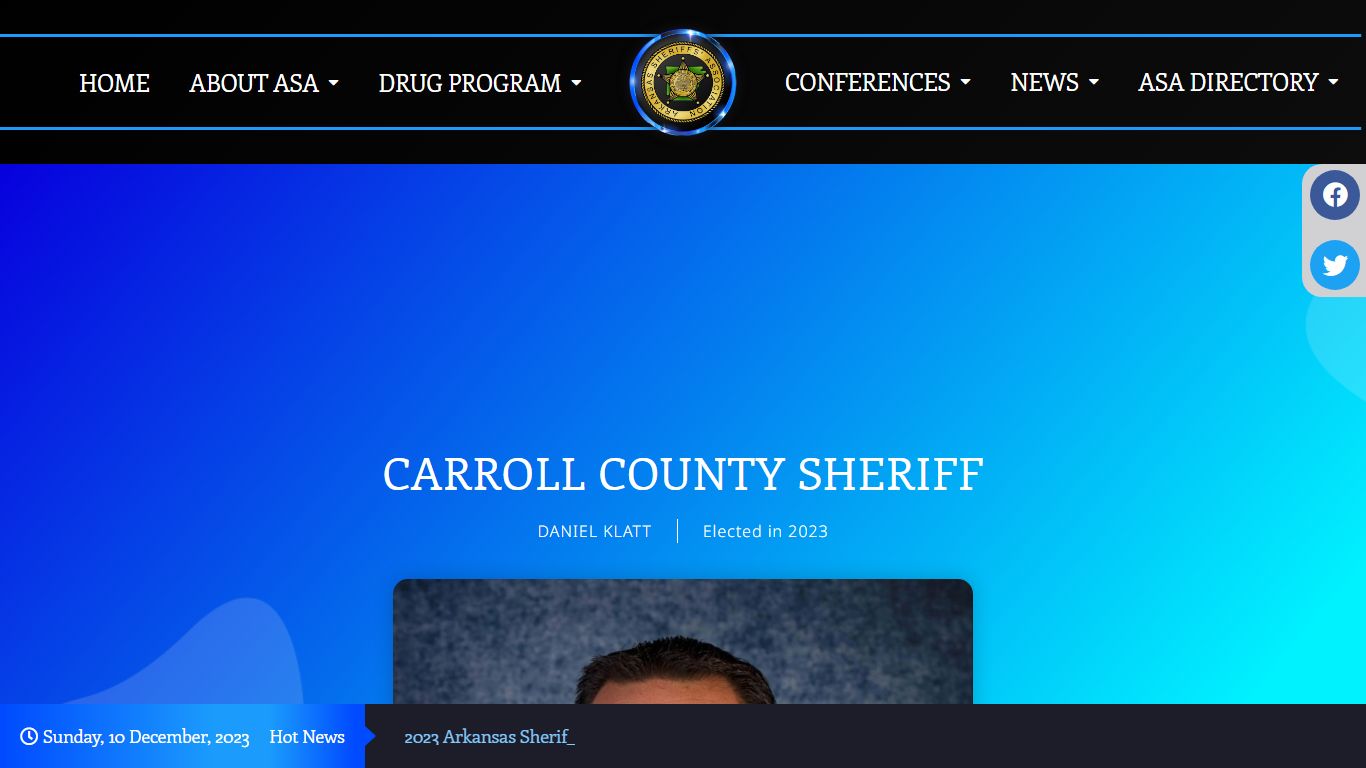 CARROLL COUNTY SHERIFF – Arkansas Sheriff Association